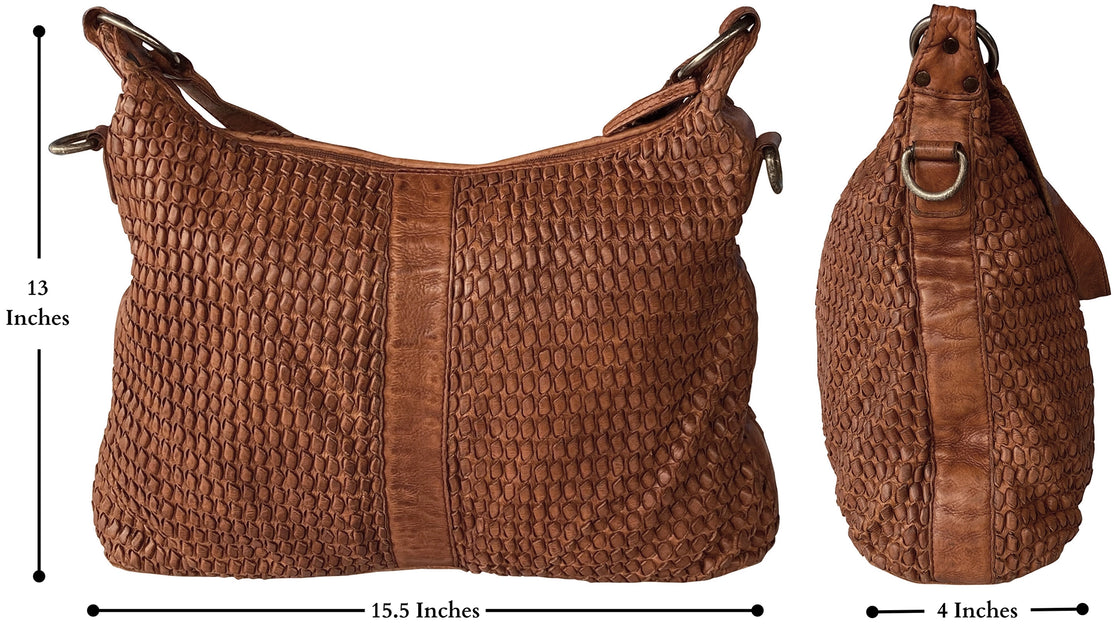 Vintage Pure Leather Bag Antique Mandala Women's Handbag
